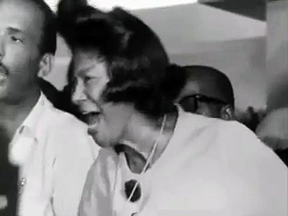Mahalia Jackson singing & Martin Luther King Jr preaching at Church