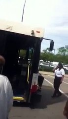 Crazy guy try to take over cta bus