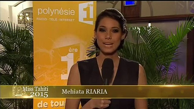 Mehiata Riaria, Miss Tahiti 2013, ouvre la soirée