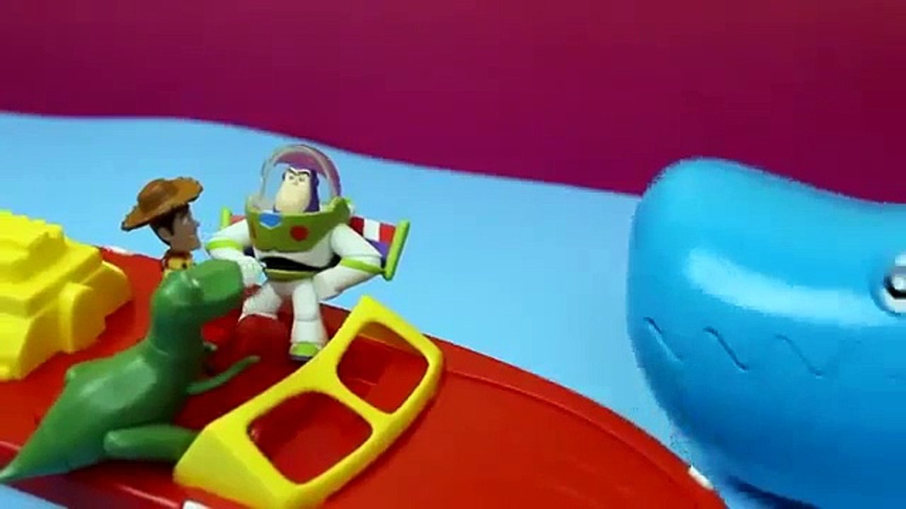 Disney Pixar Cars Lightning Mcqueen and Buzz Lightyear save Toy Story Woody Just4fun290