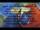 The Top Five Reasons Why Your Vote is Just A Cruel Joke - Occupy Earth article read by Opticrainbow