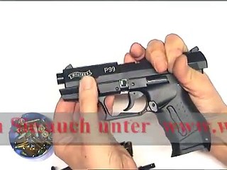 Gaspistole Walther P99 zerlegen und zusammensetzen