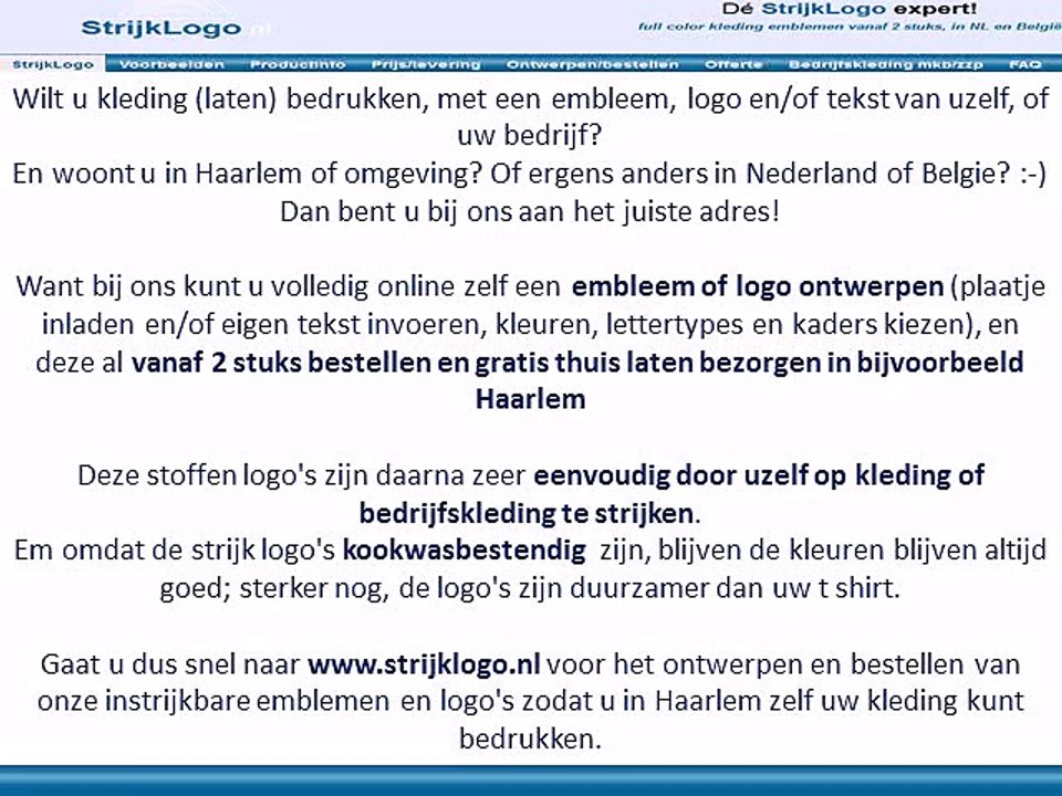 Kleding bedrukken Haarlem