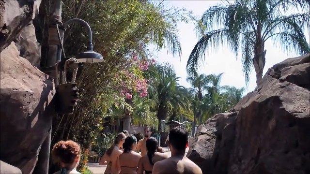 Tunnel, Waterfall and Blustery Bay, Typhoon Lagoon, Walt Disney World, (HD 1080p)