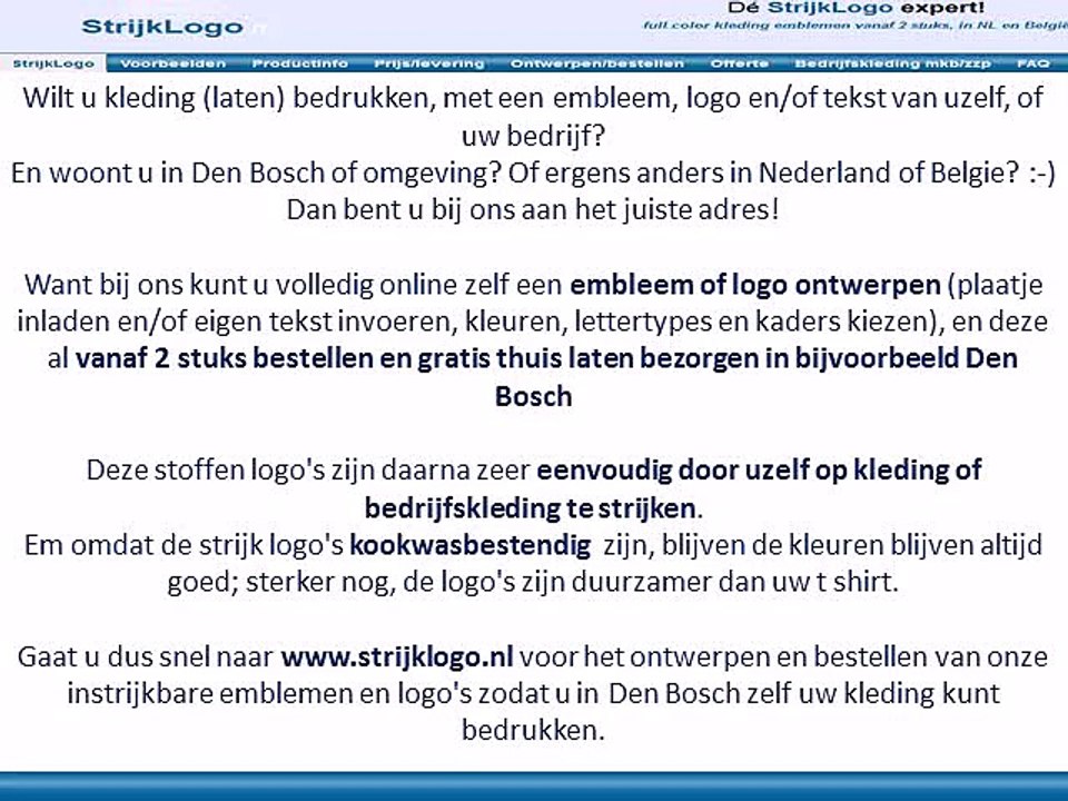 Kleding bedrukken Den Bosch