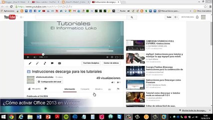 ¿Cómo activar Microsoft Office 2013 en Windows 8.1 32 _ 64 bits _ [FULL][ESPAÑOL][MEGA] Tutoria