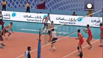 Iranian volleyball match played despite a ban for female fans