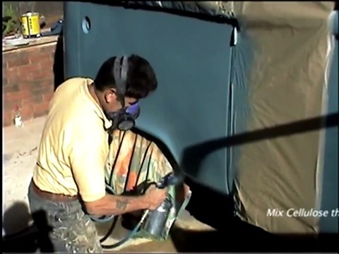 Spraying Cellulose Paint