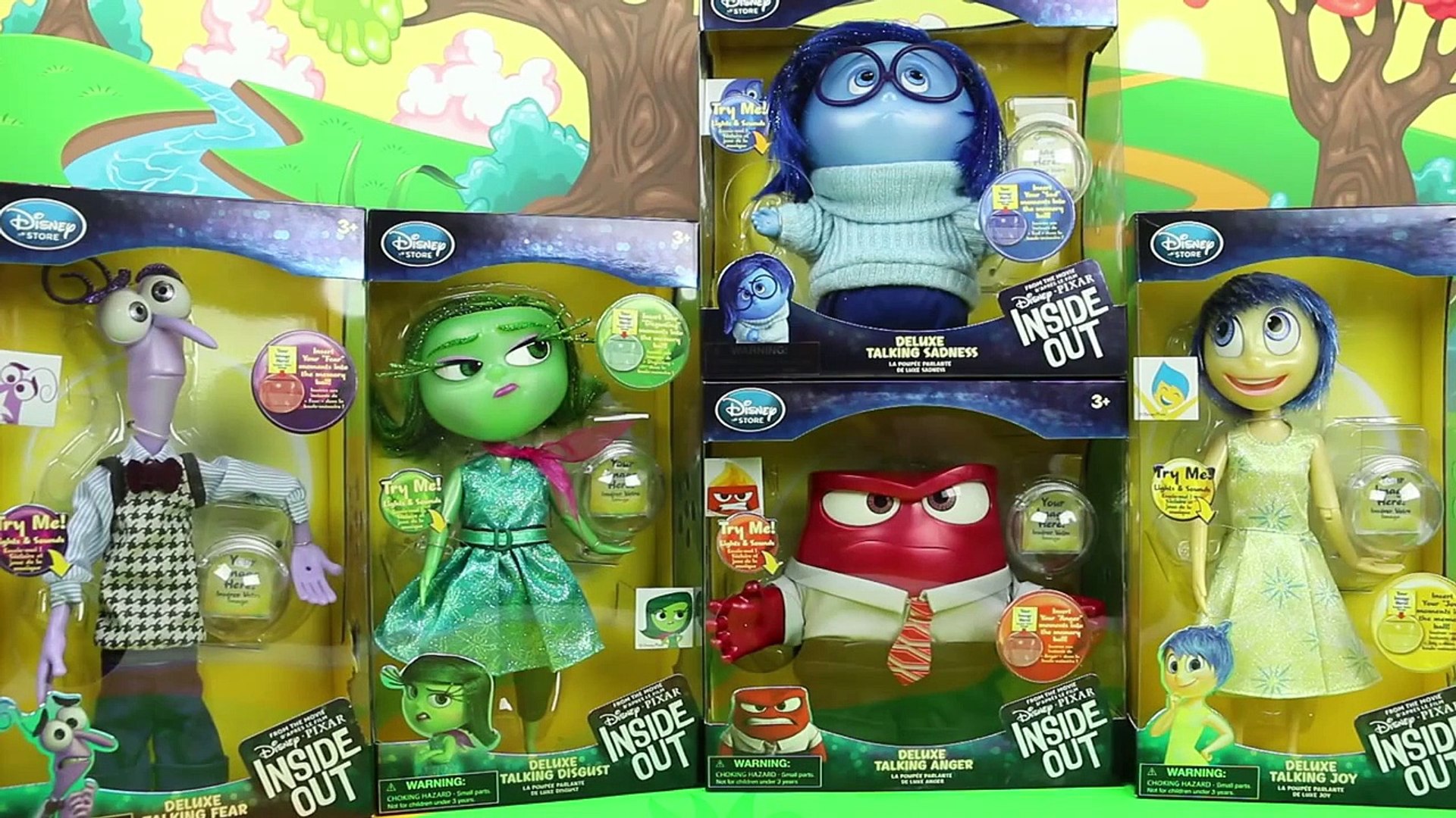 Disney Inside Out Deluxe Talking Toys Complete Set Opening Pixar Disney Store Disneytoysfan Video Dailymotion
