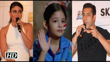 Salman and Kareena React on working with Harshali Malhotra