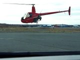 Learning to Fly/Hover the R22 Helicopter @ 9hrs, Alaska 10-19-08