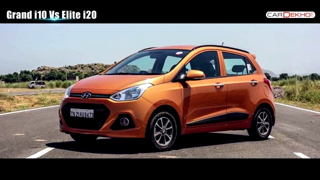 Hyundai Grand i10 vs Hyundai Elite i20 - Video Comparison - CarDekho.com