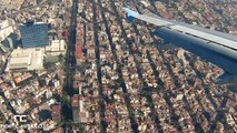 Impresionante vista aérea Ciudad de México - Airbus A320 Aterrizaje