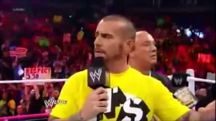 Steve Austin Return! Confront CM Punk - WWE RAW 01/14/2013 HD [1080p]