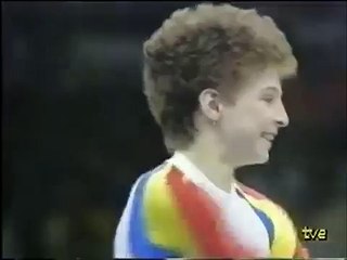 Daniela Silivas. Seul 1988. Suelo. Final Individual.