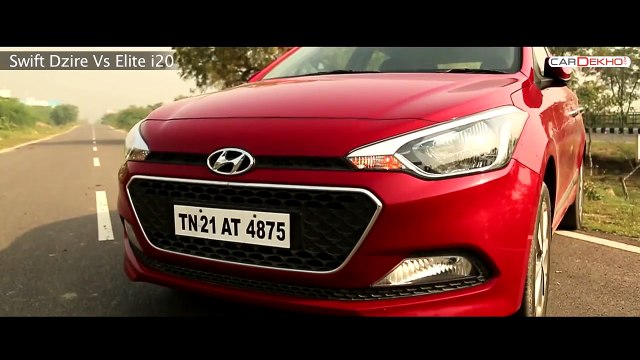 Maruti Swift Dzire vs Elite i20 - Video Comparison - CarDekho.com