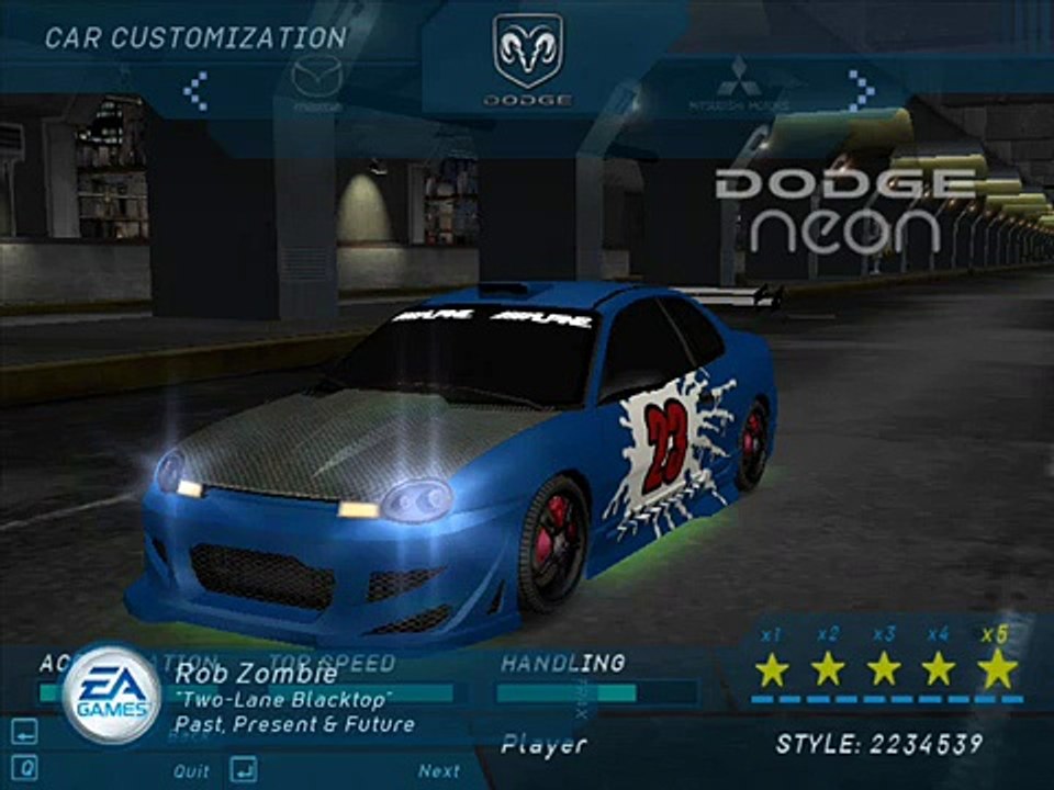 Need For Speed Underground my cars