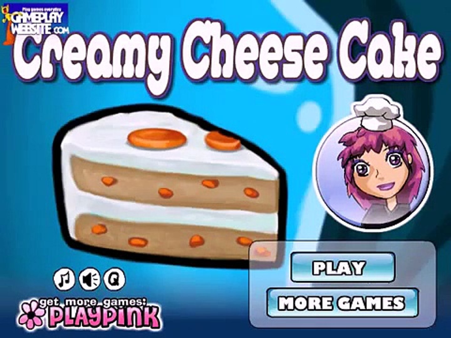 Creamy cheese cake Cooking and baking online baby girl games