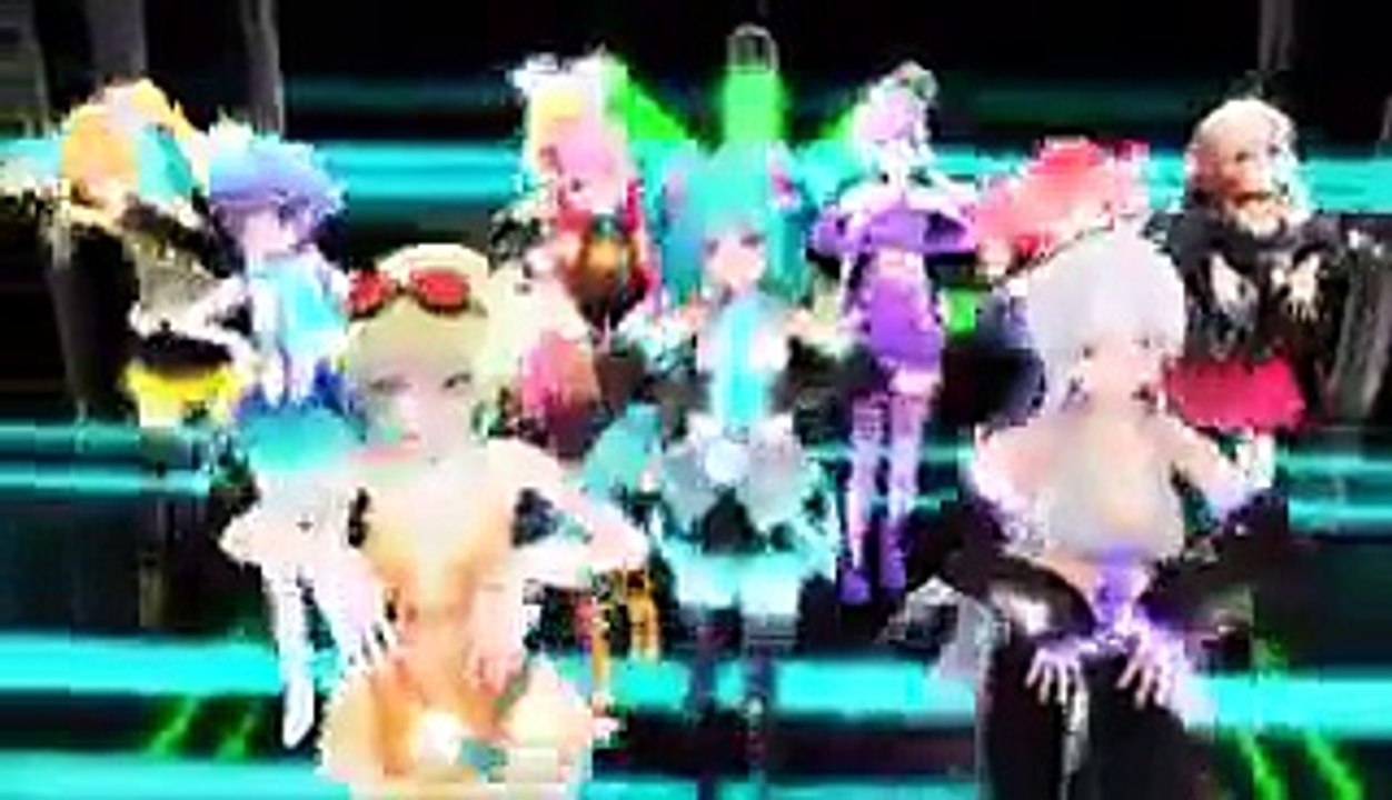 One, Two, Three - MMD Vocaloid Girls.