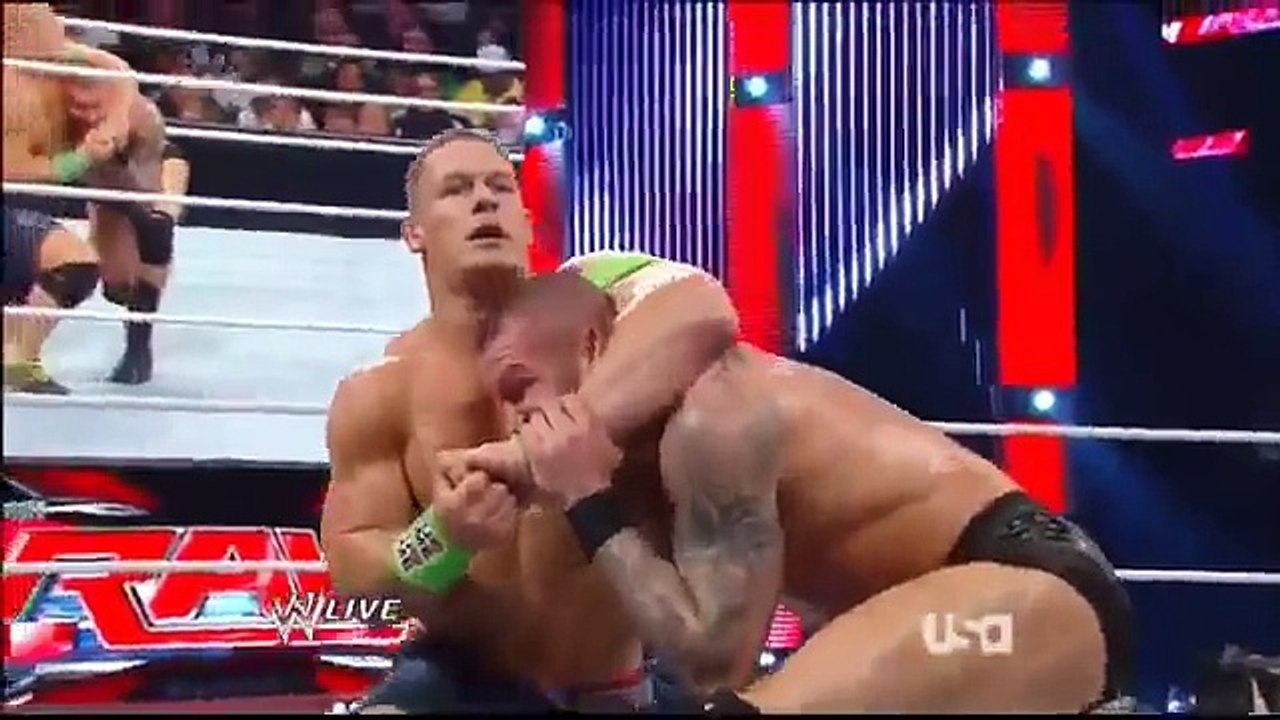John Cena vs Randy Orton WWE Monday Night RAW 2-_10-_2014 (10-_2-_14) (10th Febr