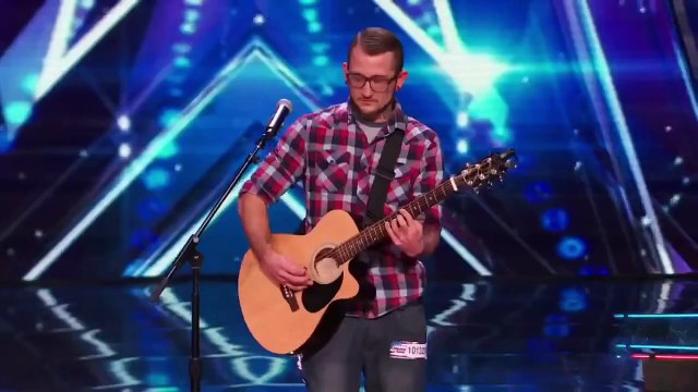 2015 America's Got Talent Johnny Shelton Sings A Touching Original Song