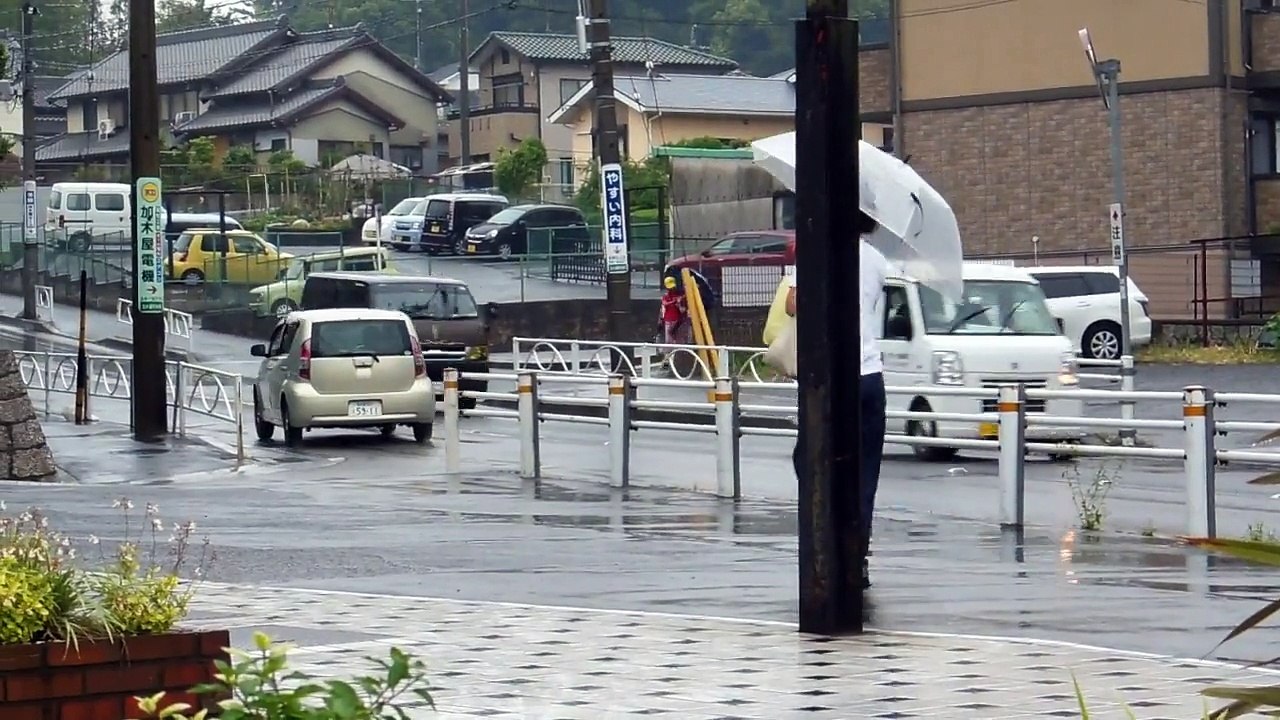 Cars on Footpaths in Japan!