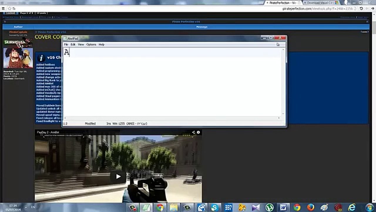 Payday 2 trainer_hack Pirate Perfection V16.1 How to download