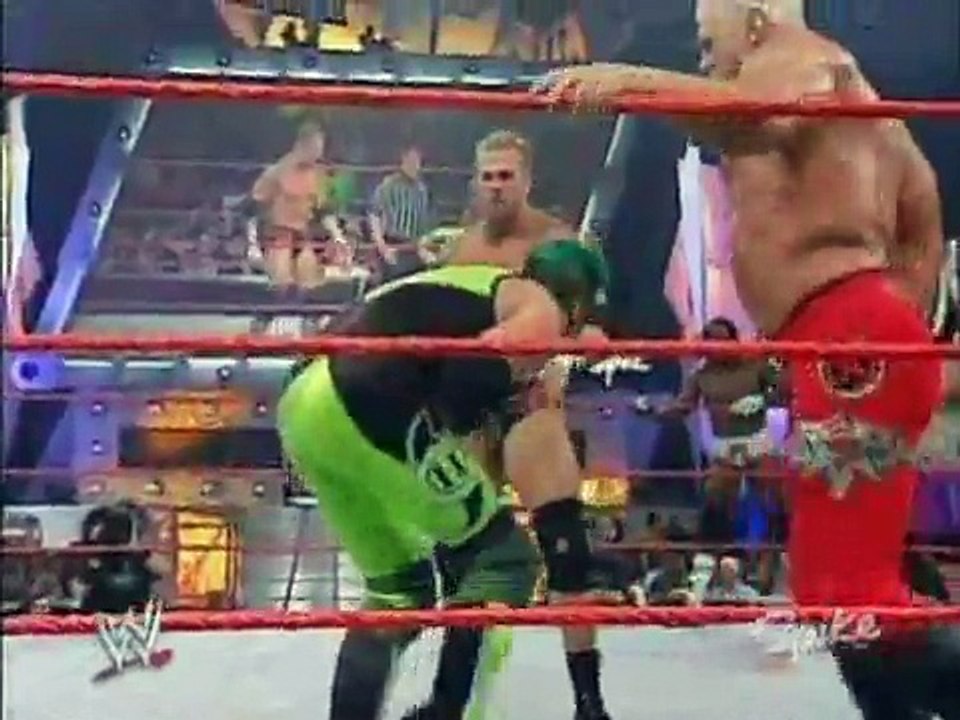 Mark Henry & Scott Steiner & Test w/Theodore Long vs. Booker T & The Hurricane & Rosey