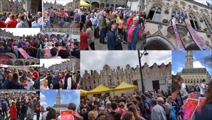 Arras: une grande Foule sentimentale, place des Héros, ce samedi matin