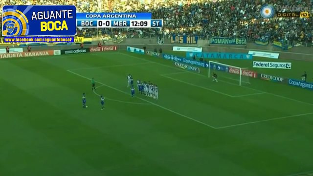 Boca 1 (5)-(4) 1 D. Merlo, Semifinal, Copa Argentina 2012 | Gol de Riquelme y penales. (HD)