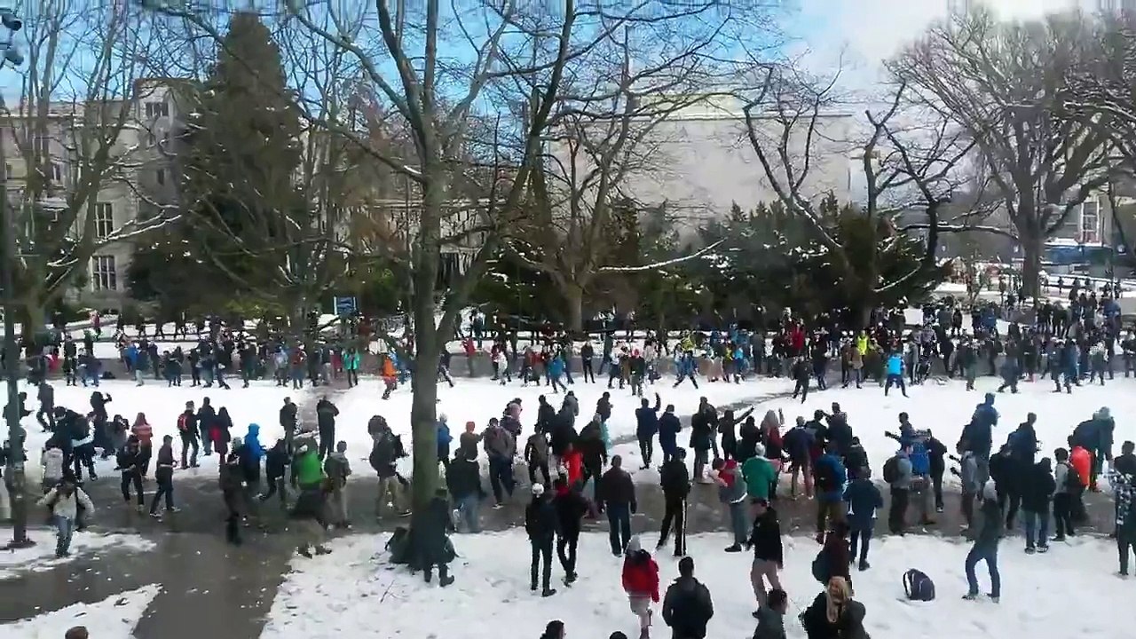 UBC snowball fight
