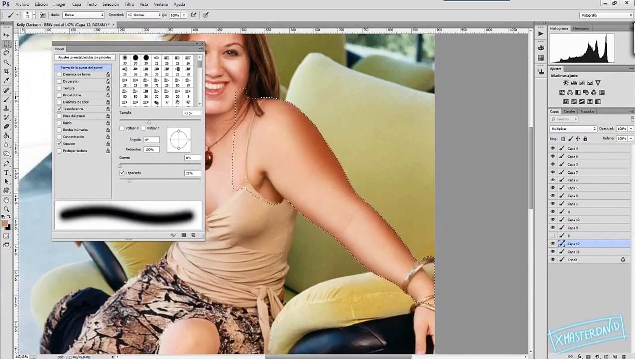 Photoshop transformation: From thin to fat