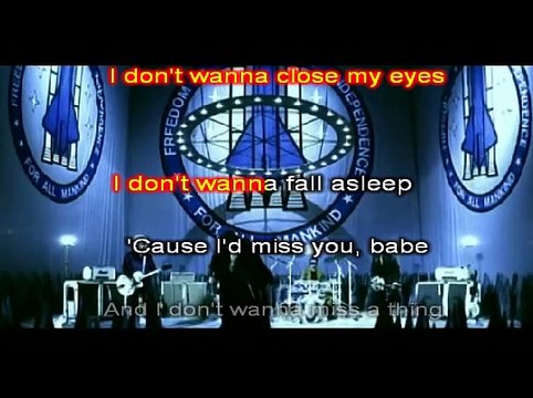 Aerosmith - I Don't Wanna Miss a Thing (karaoke)