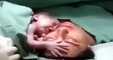 This new born baby doesn't want to leave her Mother. Isn't this the most beautiful thing you have ever seen?