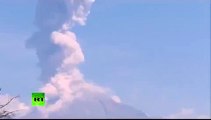 RAW Mexican Colima volcano Volcano of Fire eruption