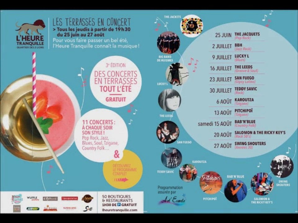 Les Terrasses en concert 2015
