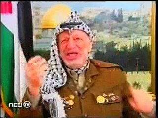 الرئيس الراحل ياسر عرفات مع الاعلامية ماريا معلوف