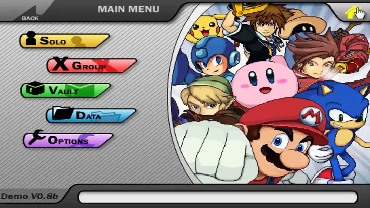 Super Smash Flash 2 (Demo) Mario Vs. Naruto Vs. Goku Vs. Ichigo