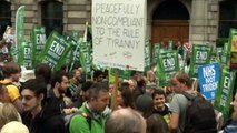 Thousands gather in London to protest against austerity