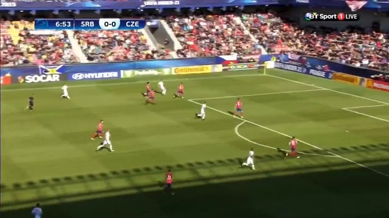 0-1 Jan Kliment Goal | Serbia v. Czech Republic 20.06.2015 U21 European Championship