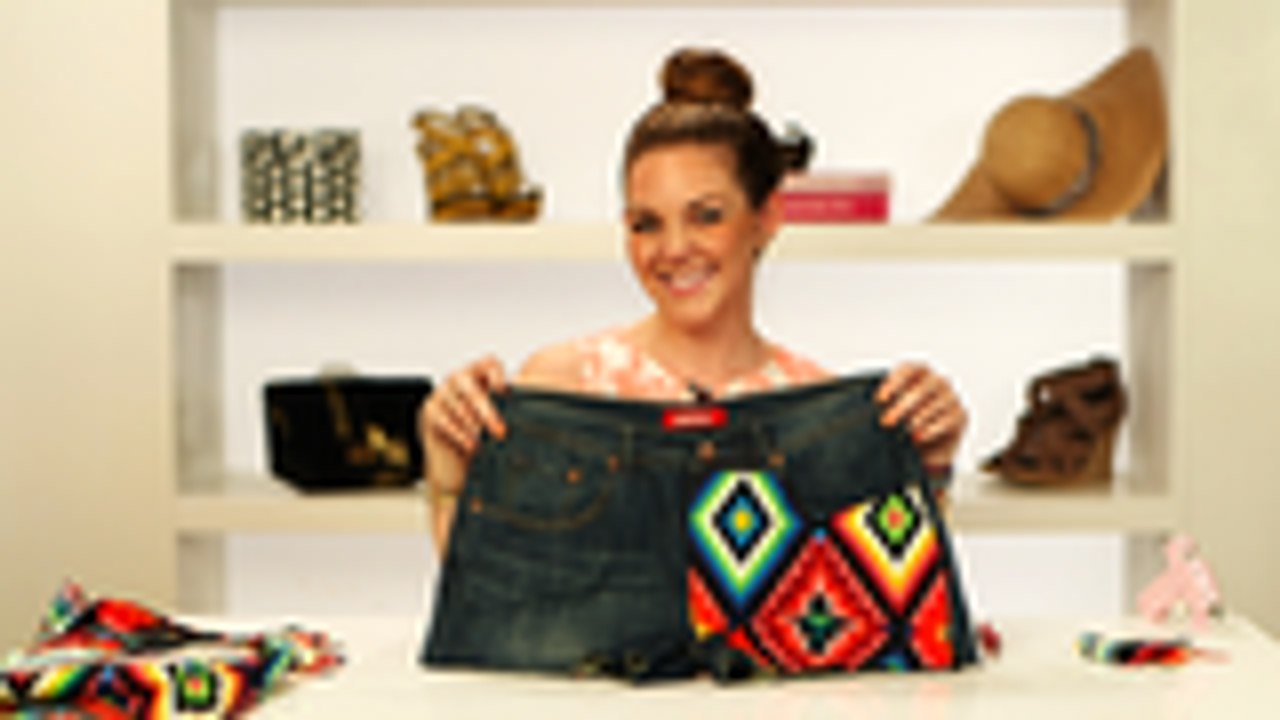 DIY: Give Your Jean Shorts a Tribal Update!
