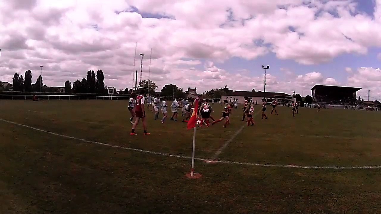 U14 - Champions Territoriaux du Périgord Agenais - Essai contre Périgueux