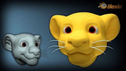 Blender Sculpting -  Simba [TIMELAPSE]