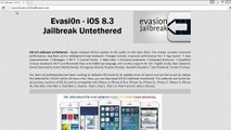 Télécharger évasion ios 8.3 Jailbreak UNTETHERED pour Mac & Windows