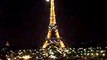 Eiffel Tower Sparkling at night