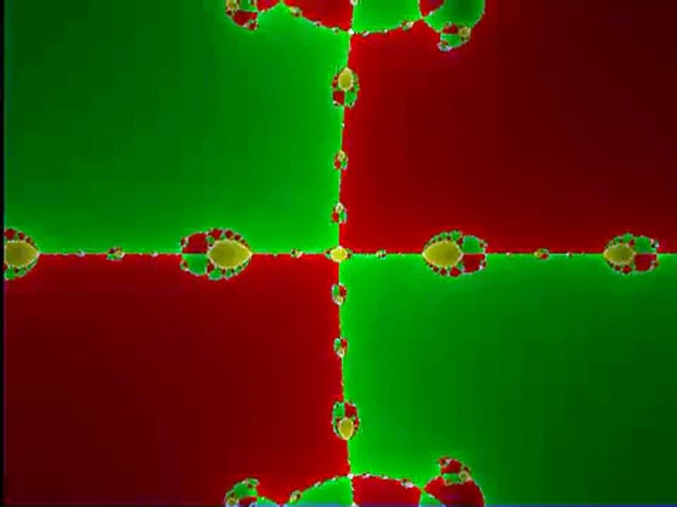 Newton's Method Fractal Zoomed In, Solw Motion