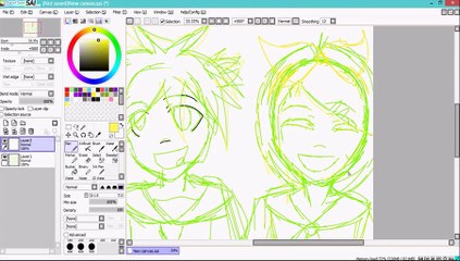 Rin and Len VOCALOID Speedpaint