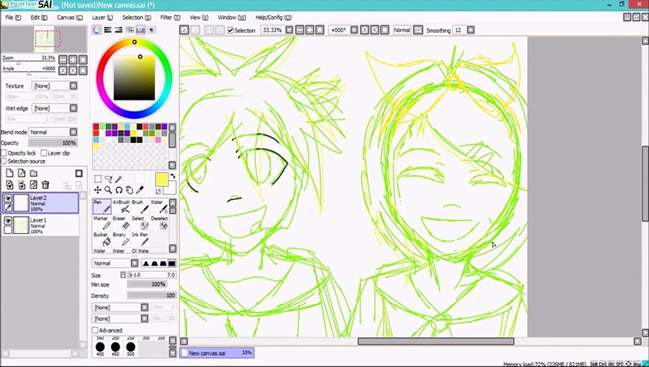 Rin and Len VOCALOID Speedpaint