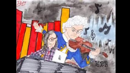 Epic Rap battles of history. Scrillex vs Mozart