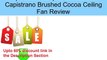 53 quot Casablanca Capistrano Brushed Cocoa Ceiling Fan Review